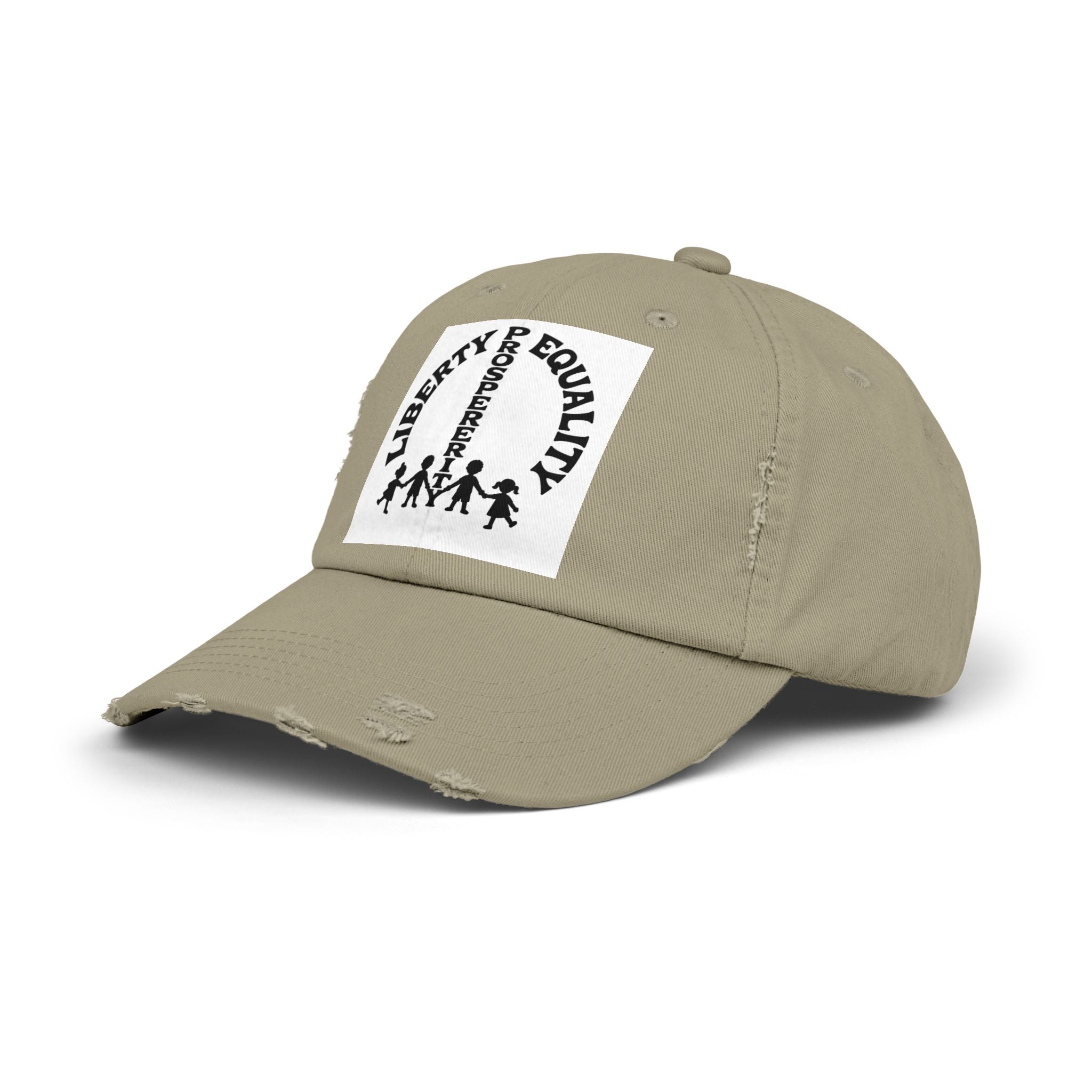 Liberty & Equality Distressed Cap — Family Rights Graphic Baseball Hat