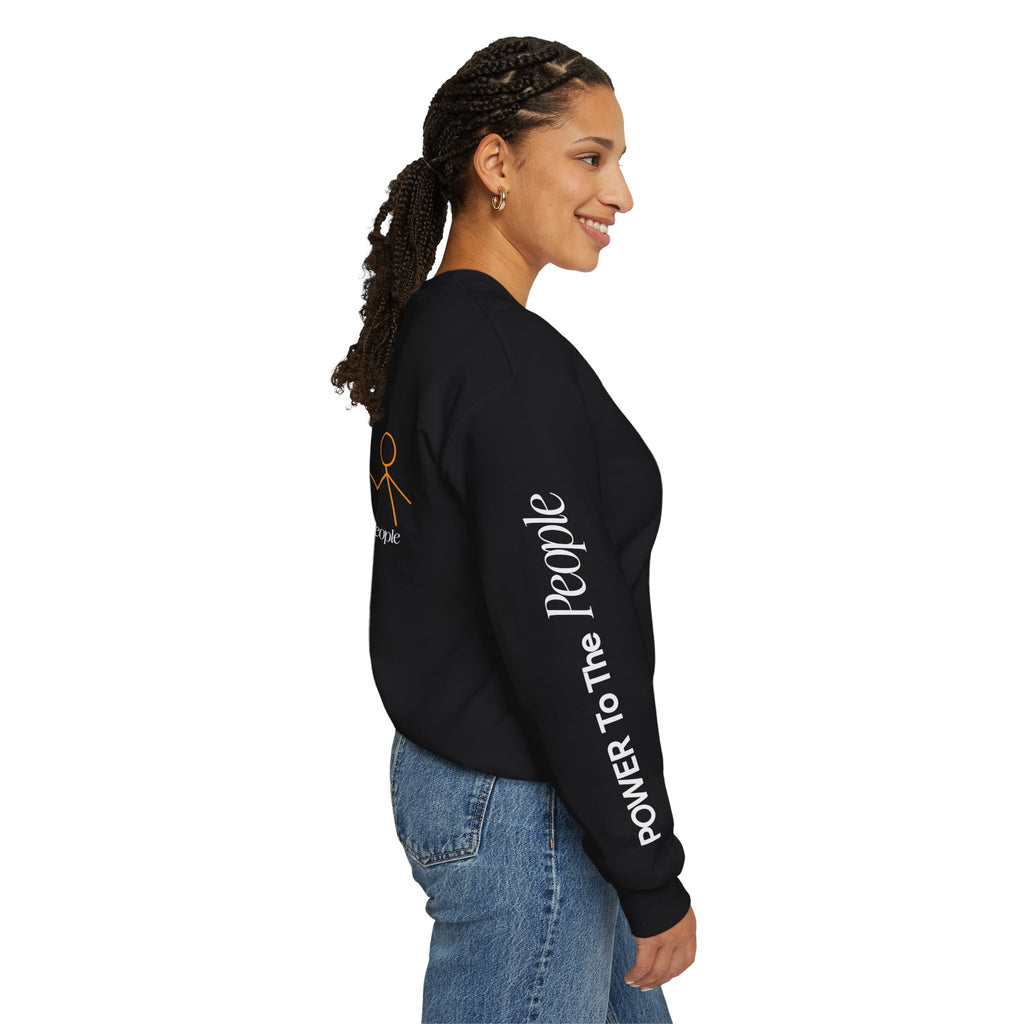 Power to the People Line Art Sweatshirt