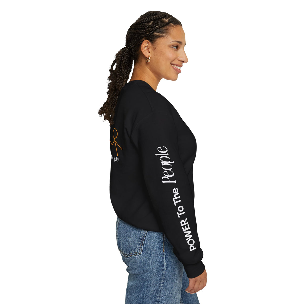 Power to the People Line Art Sweatshirt