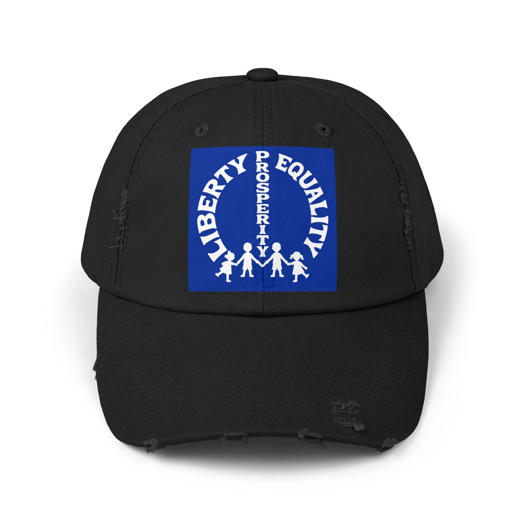 Liberty & Equality Distressed Cap — Family Rights Graphic Baseball Hat