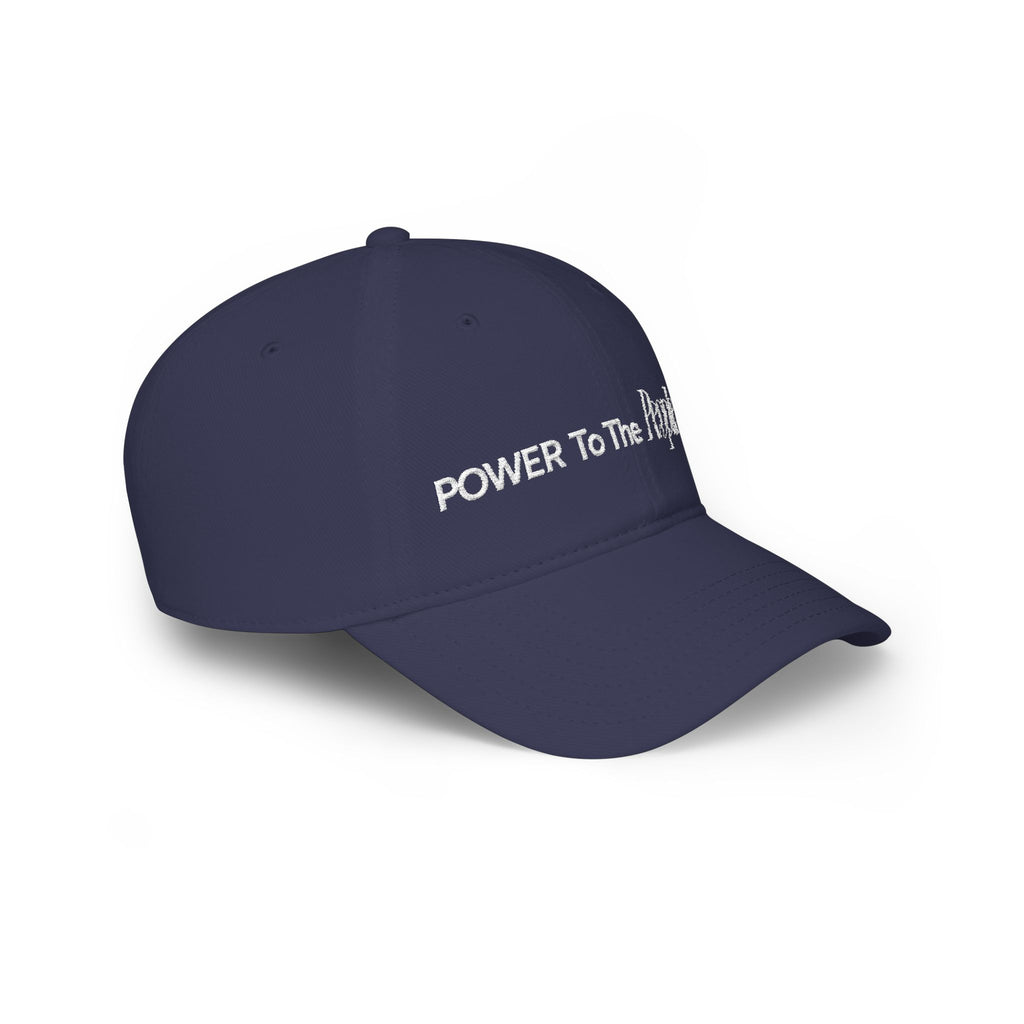 Power to the People Typography Low Profile Baseball Cap