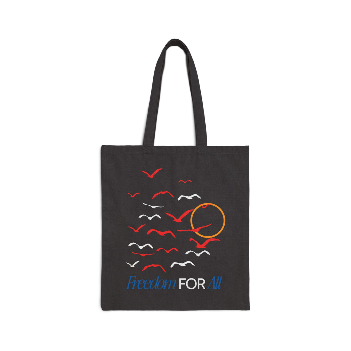 Freedom for All Seagull Graphic Cotton Canvas Tote Bag