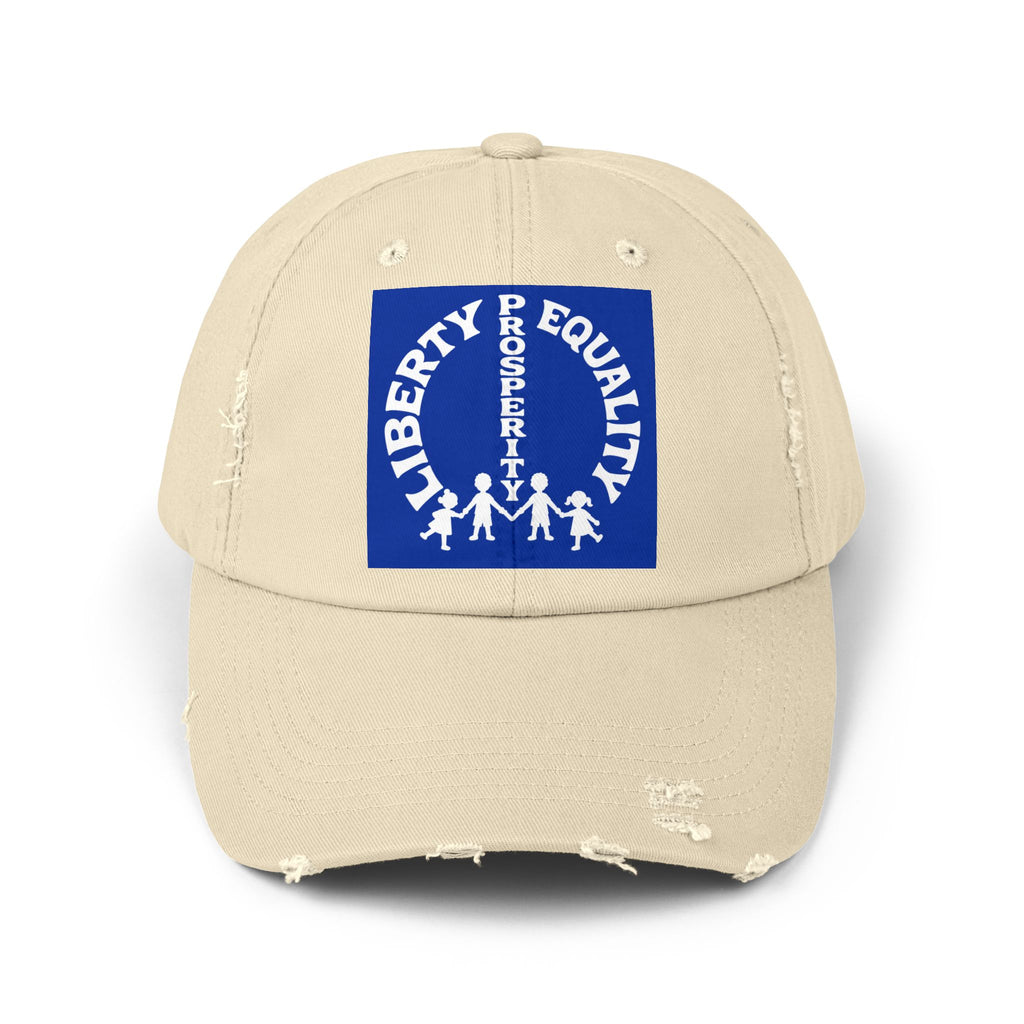 Liberty & Equality Distressed Cap — Family Rights Graphic Baseball Hat