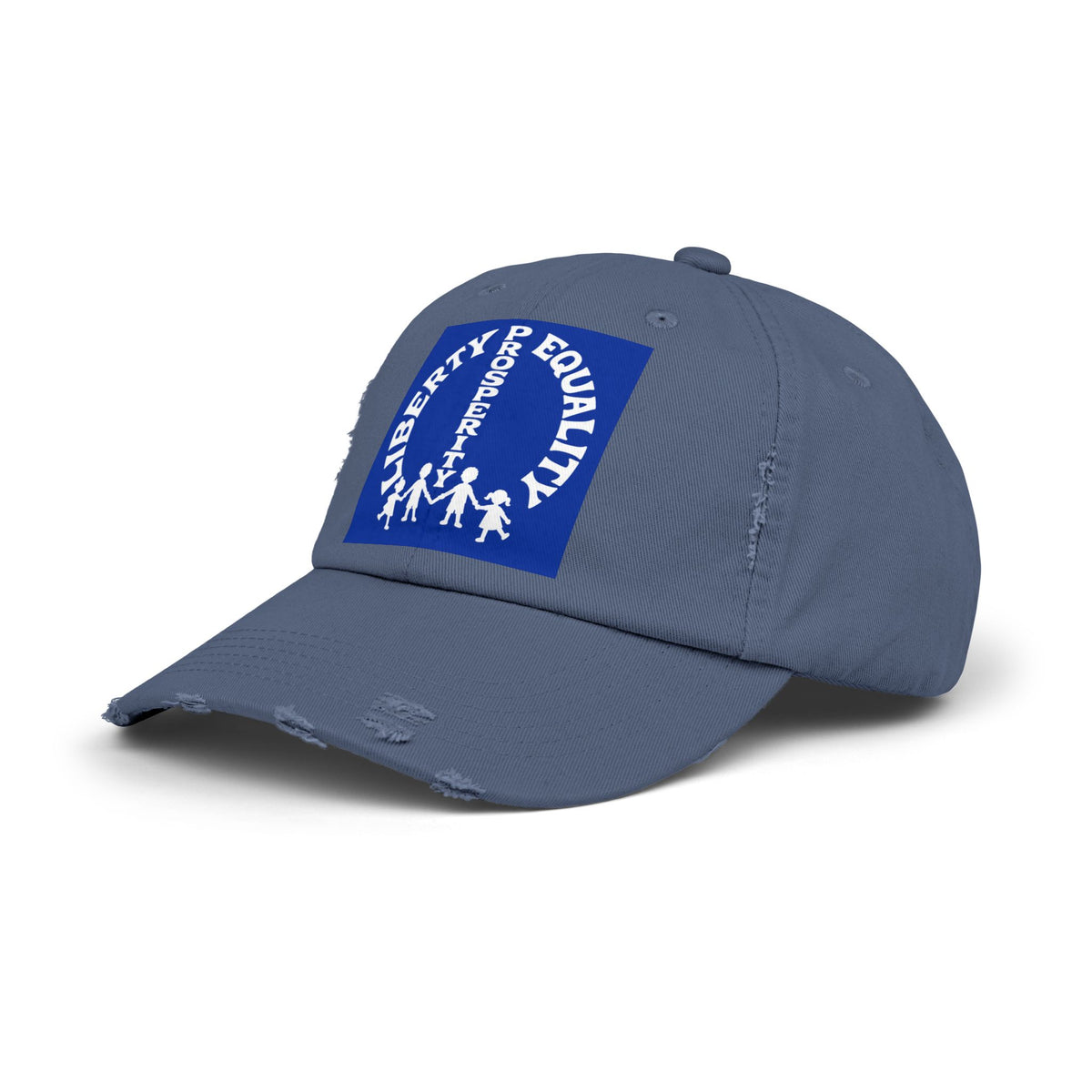 Liberty & Equality Distressed Cap — Family Rights Graphic Baseball Hat