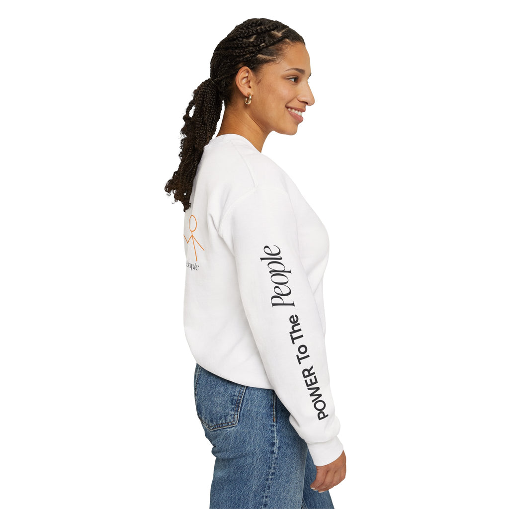 Power to the People Line Art Sweatshirt