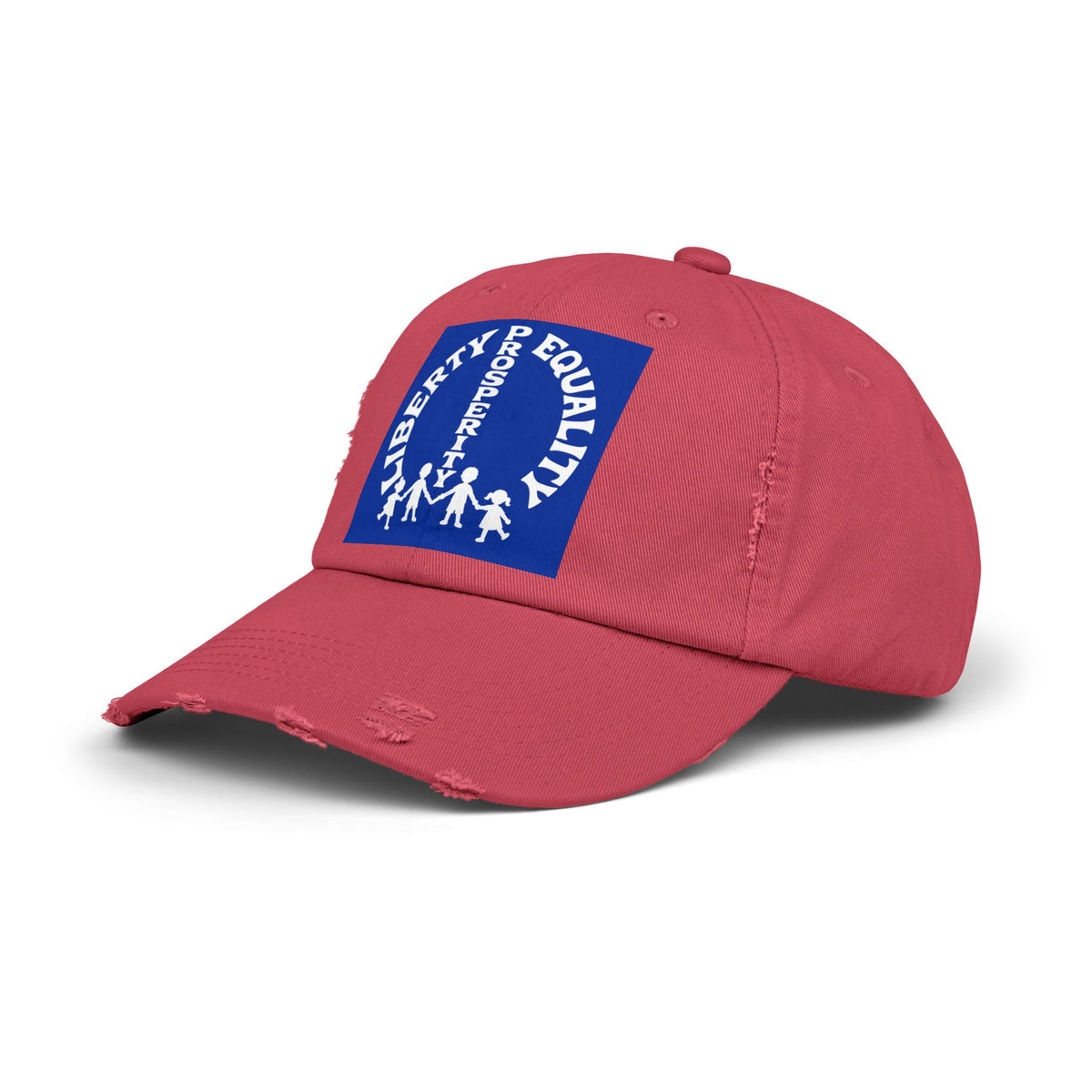 Liberty & Equality Distressed Cap — Family Rights Graphic Baseball Hat