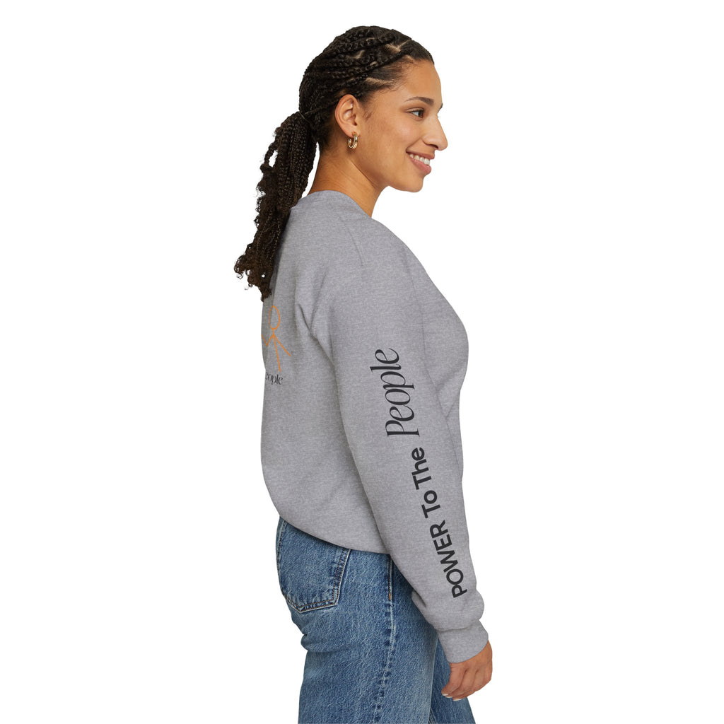 Power to the People Line Art Sweatshirt