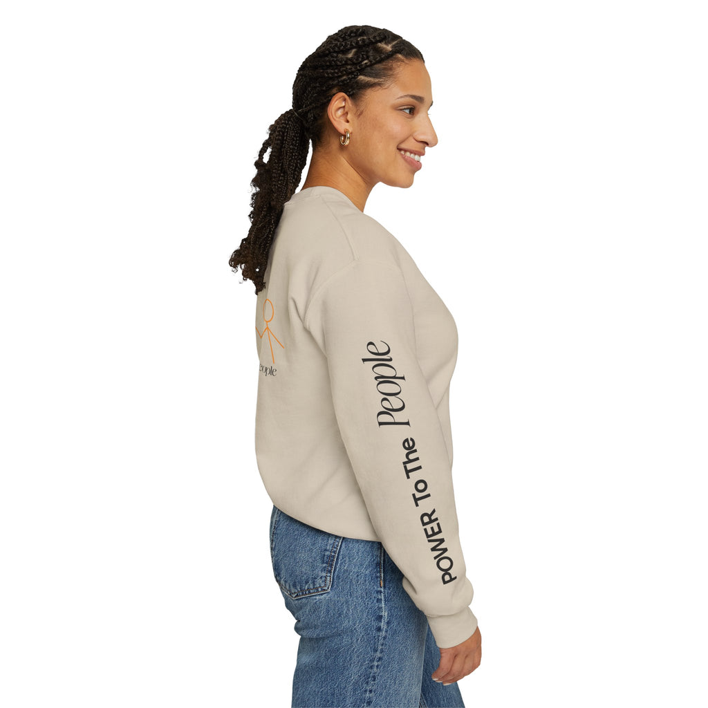 Power to the People Line Art Sweatshirt