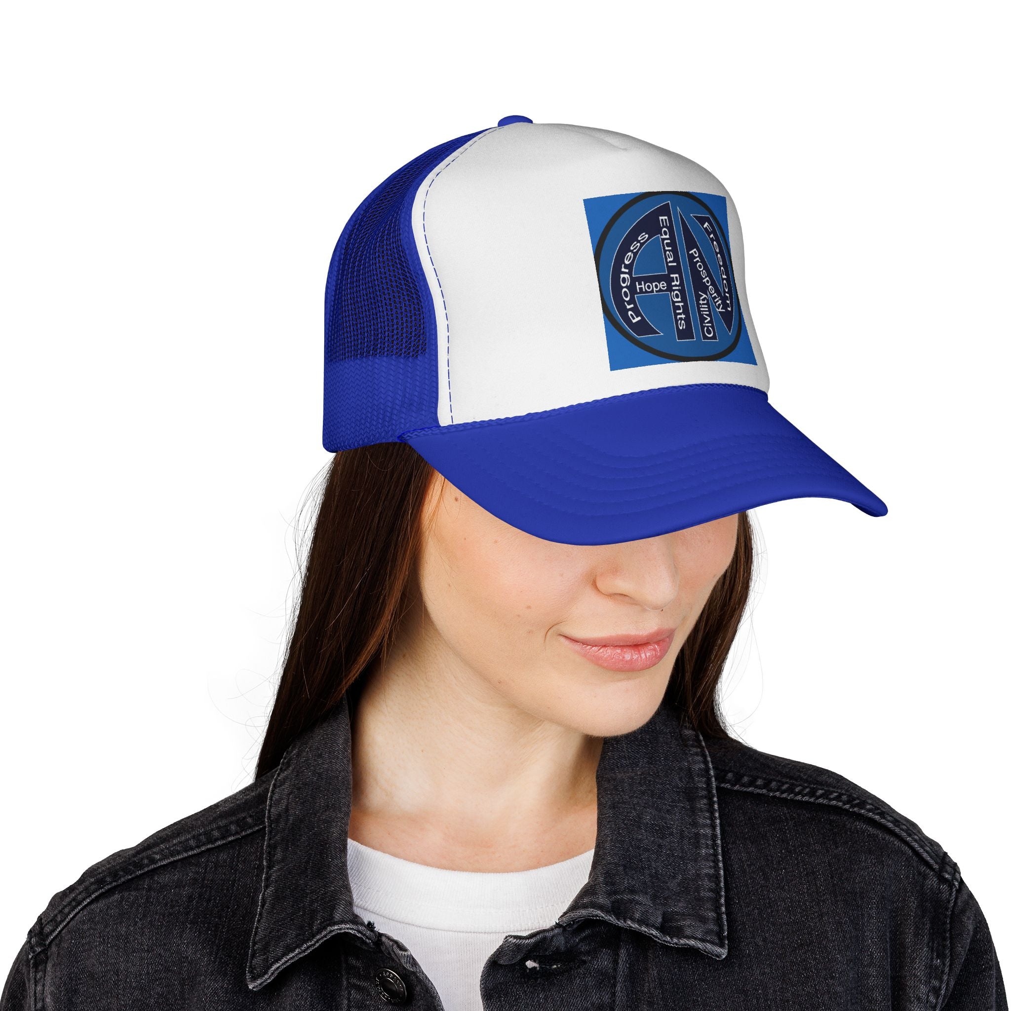 Trucker Caps - AmeriCAN Inspirational Message - Adjustable Snapback - Seven Color Combinations