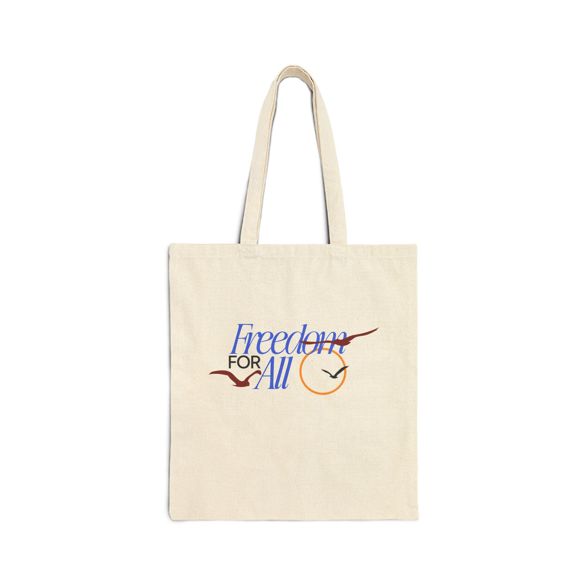 Freedom for All Seagull Graphic Cotton Canvas Tote Bag