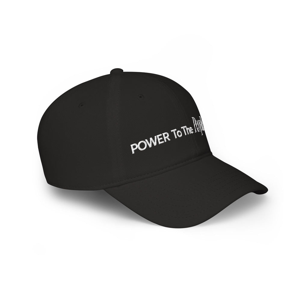 Power to the People Typography Low Profile Baseball Cap
