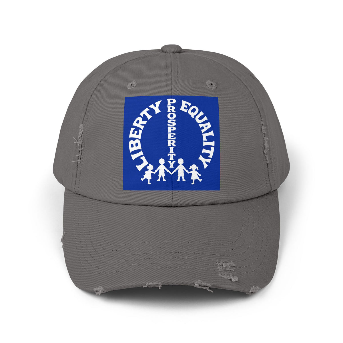 Liberty & Equality Distressed Cap — Family Rights Graphic Baseball Hat