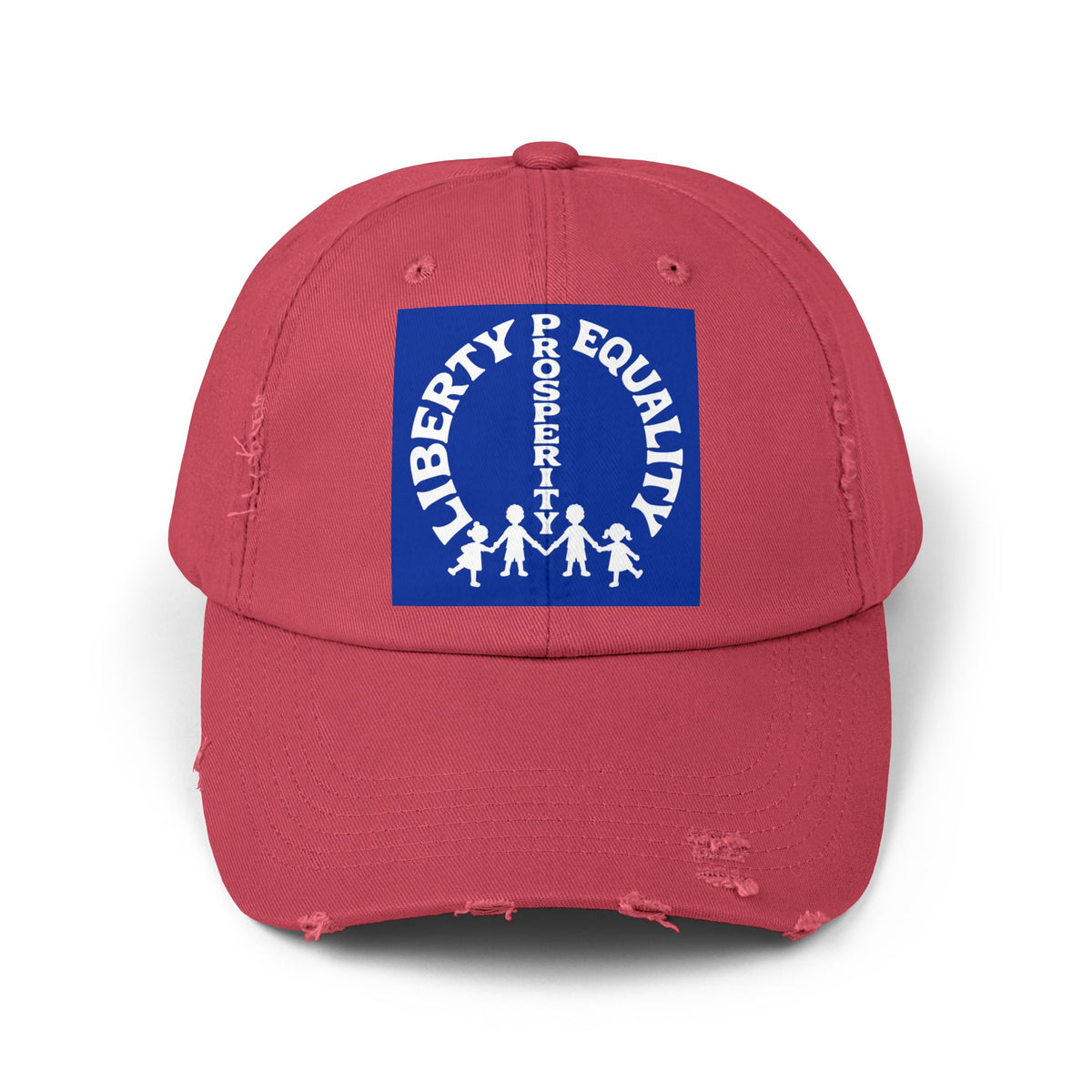 Liberty & Equality Distressed Cap — Family Rights Graphic Baseball Hat