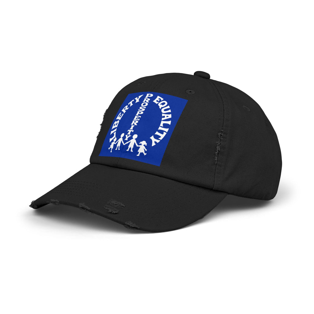 Liberty & Equality Distressed Cap — Family Rights Graphic Baseball Hat