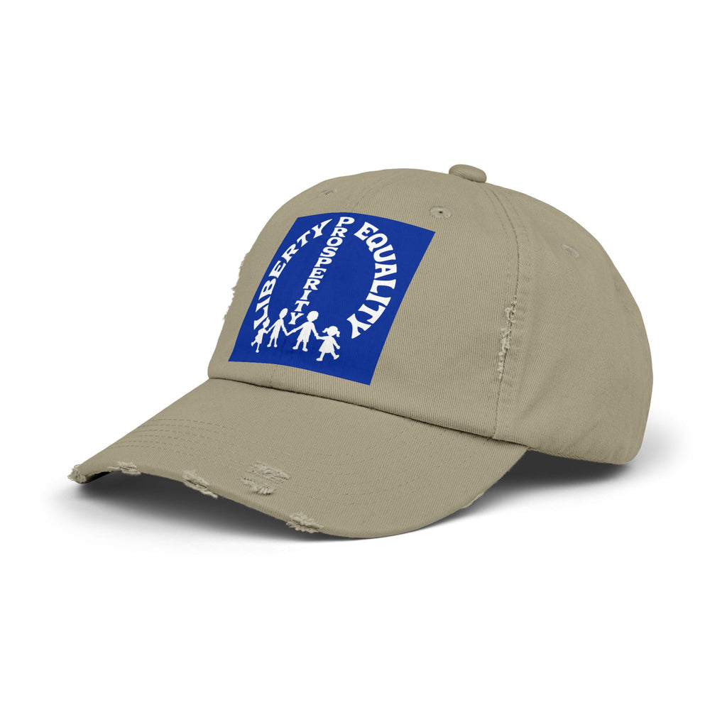 Liberty & Equality Distressed Cap — Family Rights Graphic Baseball Hat