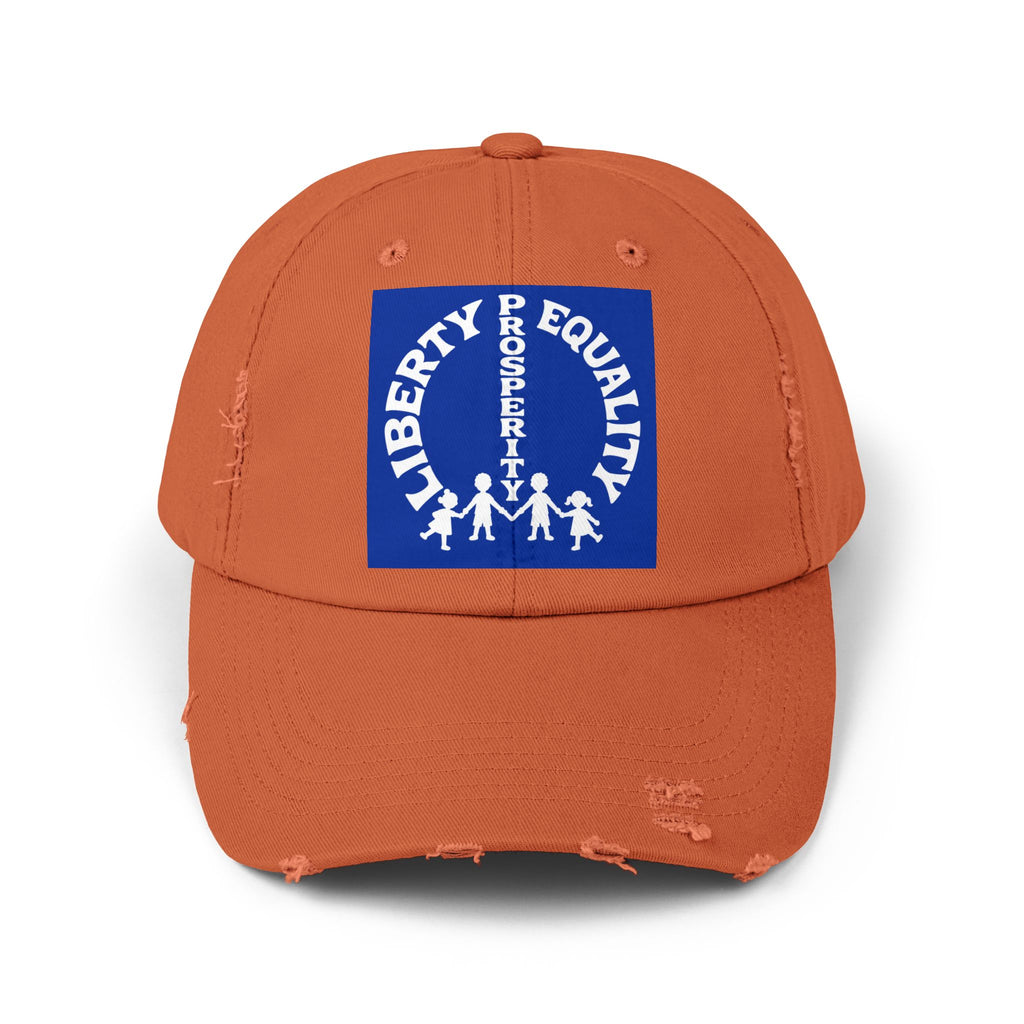 Liberty & Equality Distressed Cap — Family Rights Graphic Baseball Hat