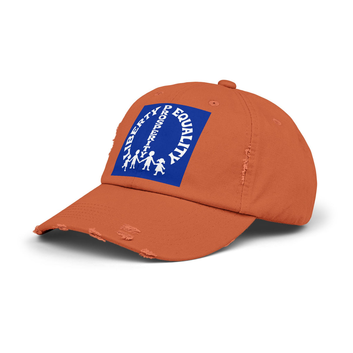 Liberty & Equality Distressed Cap — Family Rights Graphic Baseball Hat