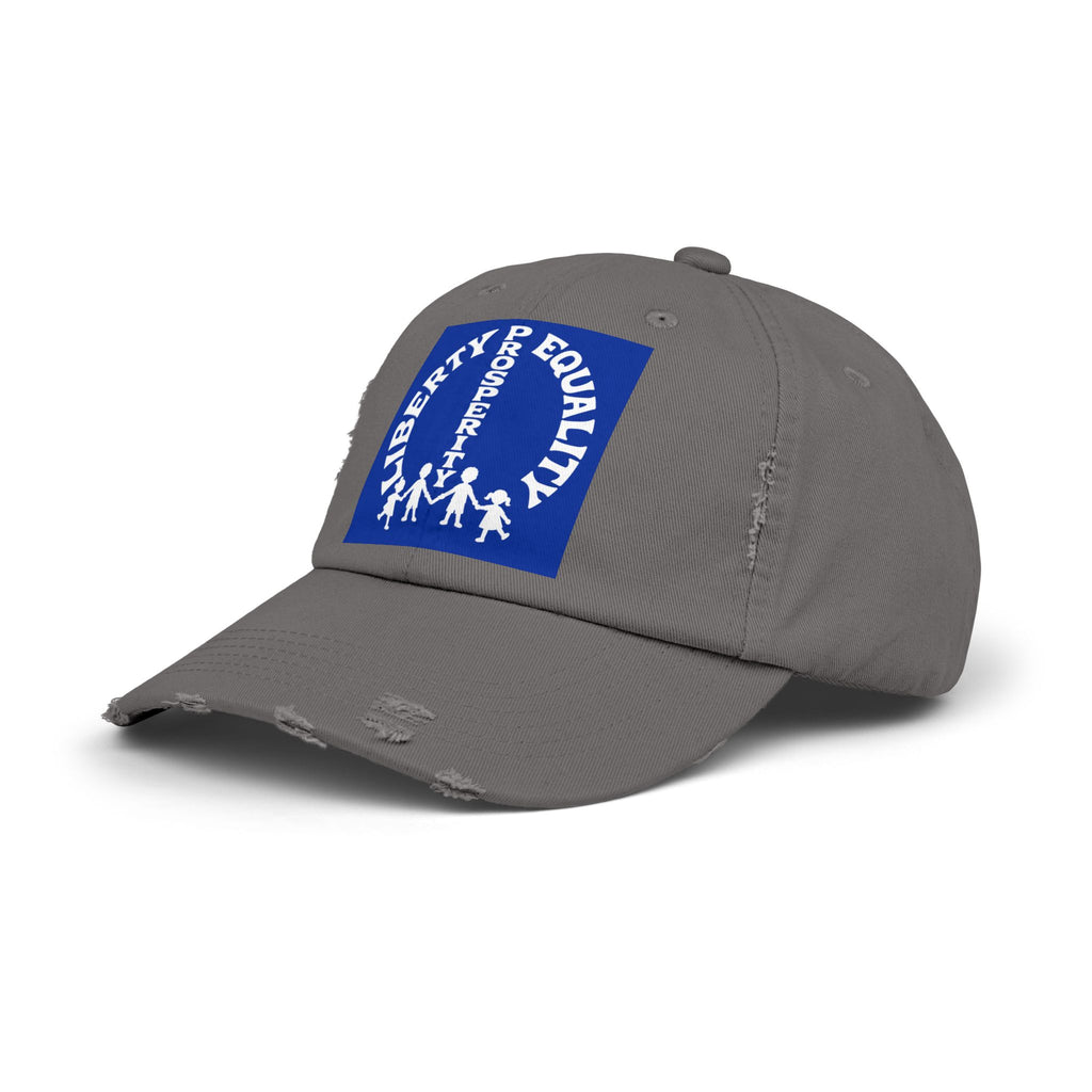 Liberty & Equality Distressed Cap — Family Rights Graphic Baseball Hat