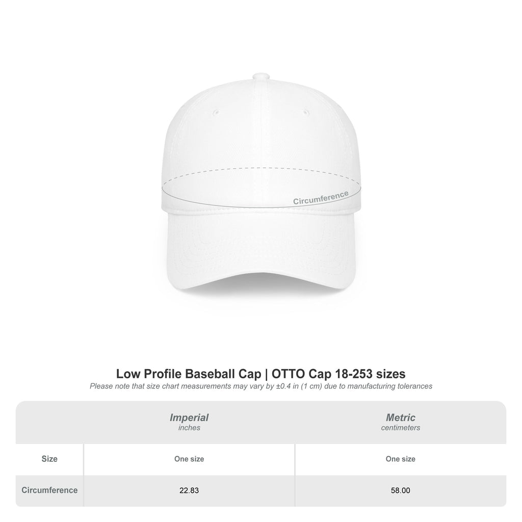Power to the People Typography Low Profile Baseball Cap