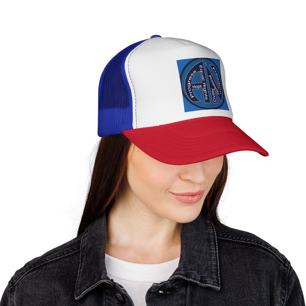 Trucker Caps - AmeriCAN Inspirational Message - Adjustable Snapback - Seven Color Combinations