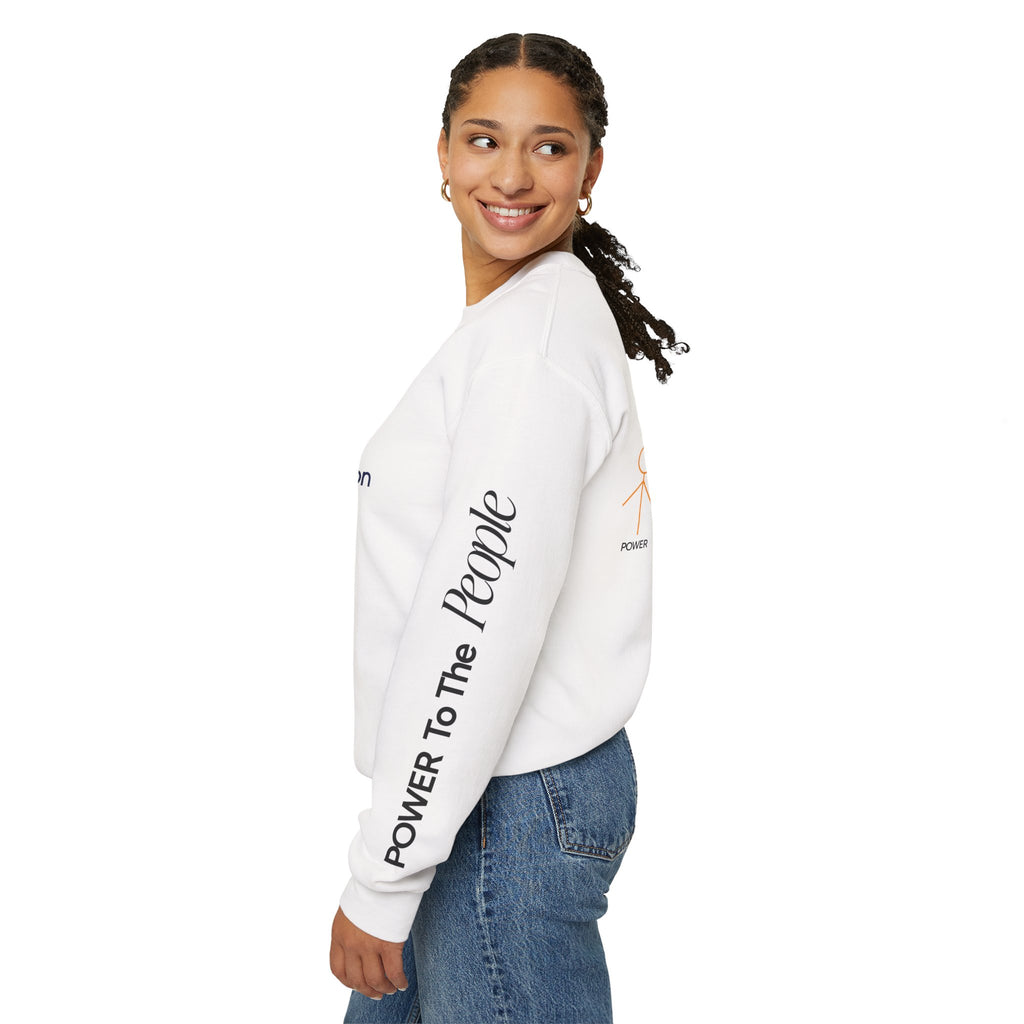 Power to the People Line Art Sweatshirt