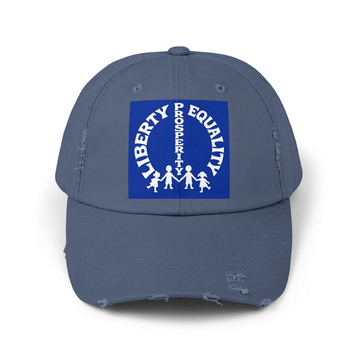 Liberty & Equality Distressed Cap — Family Rights Graphic Baseball Hat